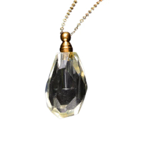 【開運寶物】天然黃水晶精油/香水瓶項鍊飾品(天然礦石 隨機出貨)