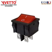 Saklar Power On Off Mini 4 Pin - Switch kaki 4 Arus AC I 899000190