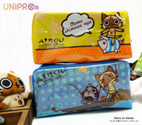【UNIPRO】艾路 梅拉路 AIROU 大筆袋 鉛筆盒 亮皮 化妝包 收納包 魔物獵人