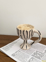 生日禮物設計感陶瓷咖啡杯復古創意馬克杯高級感水杯小眾杯子