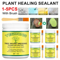 Tree Grafting Paste Tree Wound Bonsai Cut Paste Smear Agent Plant Grafting Pruning Sealer With Brush Bonsai Cut Wound Paste Tree