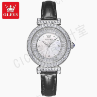 OLEVS 9983 品牌手錶 小眾ins 石英錶 鑲鑽 女士手錶 女表 2023新款【亞德機械五金家居】