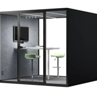 Capsule mobile container room,mini soundproof phone booth, silent box room, personal privacy telephone booth