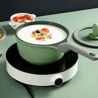 炊大皇不粘鍋套裝 麥飯石色平底鑊 電磁爐明火通用 易潔鑊- 30炒鍋18奶鍋組合 均碼