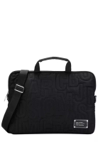 Marc Jacobs Nylon Jumbled Logo Workwear Laptop Bag in Black 4S4SCP001S02