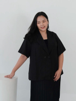 ANSA Noir Oversized Blazer