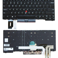 New US non-Backlit Keyboard with Track Point for Laptop Lenovo Thinkpad E480 T480S L480 T490 E490 T495 L380 L390 Yoga L490 P43s
