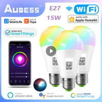APP Control WIFI Smart LED Light Bulb Apple Homekit E27 LED Lamp 100-240V / DC12V Apple Siri Voice Control App Alexa Google Home