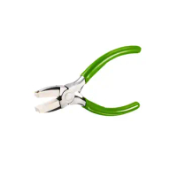 5 Inch Nose Pliers Jewelry Making Tools Mini Green Double Nylon Flat Nose Pliers for Beading Looping Gripping