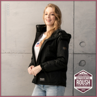 Roush (情侶款)女生機能性保暖鋪毛衝鋒大衣(3色)