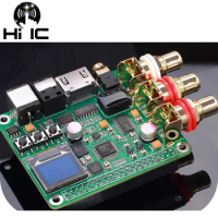 I2S Coaxial Optical Analog Audio DSD HiFi DAC Digital Audio Sound Card Expansion Board Decode for Raspberry pi 2B/3B/3B+/4B