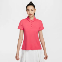 【NIKE GOLF】女款 Nike DriFIT Victory 高爾夫球衫(紫菀粉/黑色)