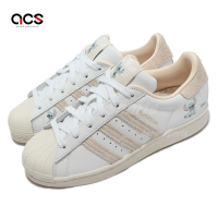 Adidas 休閒鞋 Superstar 白 米色 女鞋 史迪奇 迪士尼 麂皮 貝殼頭 三葉草 愛迪達 HQ6356