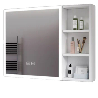 Intelligent bathroom mirror cabinet separate storage cabinet beauty rack wall-mounted anti-fog mirror