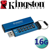 Kingston 金士頓 16G USB3.2 IKKP200 數字鍵加密 隨身碟 16GB