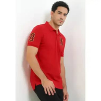 Giordano Men's 3D Lion Polo 0101522240 Haute Red M