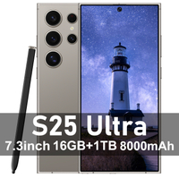S25 Ultra ศัพท์รุ่นใหม่พร้อมปากกาในตัว 7.3 สมาร์ทโฟนแอนดรอยด์หน้าจอใหญ่ขายดีในประเทศ