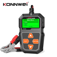 KONNWEI KW208 Car Battery Tester 12 Volts 100-2000CCA Cranking Charging Circuit Tester 12V Automotive Battery Analyzer Tool
