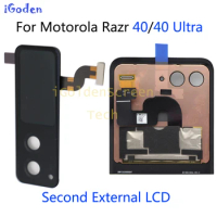 AMOLED Second External LCD For Motorola Razr 40 Display Touch Screen Digitizer Assembly For Moto Razr 40Ultra Secondary screen