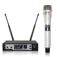 Senmicre True Diversity Wireless Microphone AT100 SKM9100D Digital Headset Mic Wireless UHF Wireless Microphone System