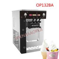 2*6.5L Soft ice cream machine OPF3032DA Desktop stainless steel frozen ice cream maker 220V 50Hz 1pc