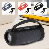 Silicone Cover Case Anti Drop Travel Carrying Protective Gel Soft Skin with Shoulder Strap for JBL Charge 5 Wi-Fi Speaker
