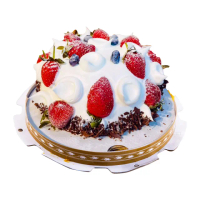 【樂活e棧】父親節造型蛋糕-夢幻草莓香草蛋糕6吋x1顆(水果 芋頭 布丁 手作)