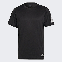 Adidas Run It Tee M [HB7470] 男 短袖上衣 T恤 亞洲版 運動 慢跑 反光 吸濕 排汗 黑