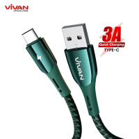 Kabel data compatible for Vivan VZC100   Tipe C Android Auto Smart Power Off