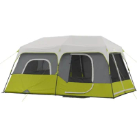 9 Person Instant Cabin Tent ,can be used to create 2 rooms.H20 Block Technology waterproof ,family camping tent