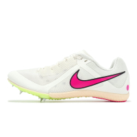Nike 田徑釘鞋 Zoom Rival Multi 男鞋 米白 粉紅 螢光黃 可換釘 跳遠 跨欄 運動鞋 DC8749-101