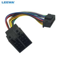 LEEWA Car Stereo Radio Wire Harness Adapter For Sony 16-Pin Connector Into Radio To ISO 10487 Connector Into Car #CA5675
