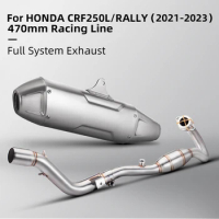 Off-road motorcycle exhaust pipe series for Akrapovic CRF250 CRF300 RALLY CRF150 Full motorcycle muffler exhaust system
