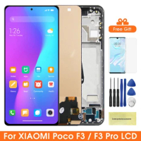 Poco F3 Display Screen Replacement, for Xiaomi Poco F3 M2012K11AG Lcd Display Digital Touch Screen with Frame for Poco F3 Pro