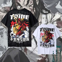 COD-Kaos Fashion Unisex Putih / Hitam Seni Samurai Jepangyiruytghlr