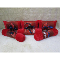 Bantal Guling Spiderman, Bantal Guling Set Spiderman, 1set=1bantal 1guling