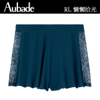 【Aubade】莫代爾蕾絲短褲 性感睡衣 女睡衣 法國進口居家服-RL(墨綠)