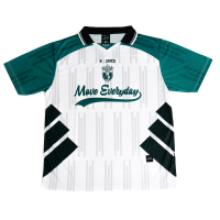 JERSEY DMCS - MOVE EVERYDAY CLASSIC WHITE STRIPE / kaos casual supporter timnas / putih hijau baju b