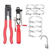 Pex Clamp Tool Stainless Steel Pex Crimping Pipe Clamps Pipe Fitting Tool Kit With Storage Bag Ratchet Set Copper Pipe Crimping