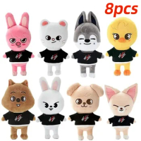 20cm Skzoo Plush Toys Stray Kids Cartoon Stuffed Animal Plushies Doll Kids Fans Toy Gift Stuffed Doll Cute Toy Peluches Pulpos