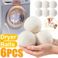 1/3/6PCS Wool Dryer Balls Fabric Virgin Reusable Softener Laundry 5cm Dry Kit Ball Practical Home Washing Balls Wool Dryer Balls