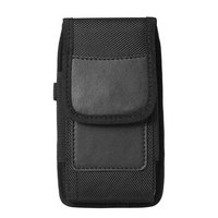 Universal Nylon Phone Bag for Sony Xperia 5 II 10 II 20 L4 Case Belt Pouch Flip Cover Metal Clip Fanny Pack
