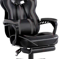 Gaming Chairs with Footrest Reclining Computer Gaming Chair for Heavy People Gamer Chair Big and Tall Ergonomic Game