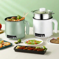 1.7L Electric Multicooker Non-stick Rice cooker Noodles boiler Food Steamer Hotpot Smart 600W fast heating Automatic Reservation