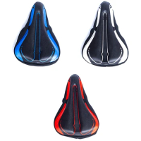 Bicycle Seat Cover Comfort Mountain Bike Seat Cover Lightweight Breathable Riding Cushion Cover Thick Silicone Seat Cover Bicycl
