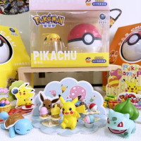 Pokemon Action Figure Anime Cartoon Pikachu Electronic Plastic Pokémon Kid Toys Gift Pokemon Pikachu Universal Gift