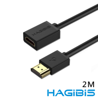 HAGiBiS HDMI2.0版4K高清畫質公對母延長線【2M】