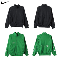 【NIKE 耐吉】Nike x Off-White™ 聯名款 運動外套 草綠色/黑色 DV4452-389/DV4452-010