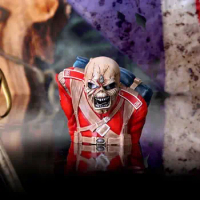 Home Decor Iron Maiden Band Skull Bust Ornaments Resin Crafts Figurines Halloween Rock Legend Sculpture Desk Accessories