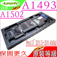A1493 電池(原裝等級)-蘋果 APPLE A1502，Pro 13吋，A1493，A1502-2875，MGX72xx/A，MGX82xx/A，MGX92xx/A，MGX72LL，A1502 MacBook Pro 13＂ 2013 Late ~2014 Mid，A1502-2875 Pro13＂ Retina Mid 2014 年中，機型識別碼:MacbookPro 11.1，MGX72LL/A，MGX72CH/A，MGX72ZP/A，MGX82LL/A，MGX82CH/A，MGX82ZP/A